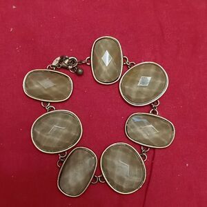 Taupe jeweled bracelet